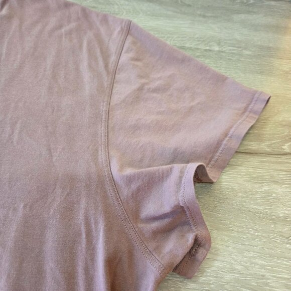 Lululemon All Yours Pima Cotton Short Sleeve T-Shirt Rose Womens Size 20 - Picture 9 of 16